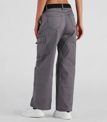 High Ranks Wide Leg Cargo Pants