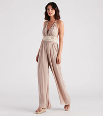 Wandering Bliss Halter Crochet Jumpsuit