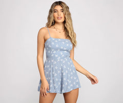 Cover Me In Butterflies Sleeveless Romper