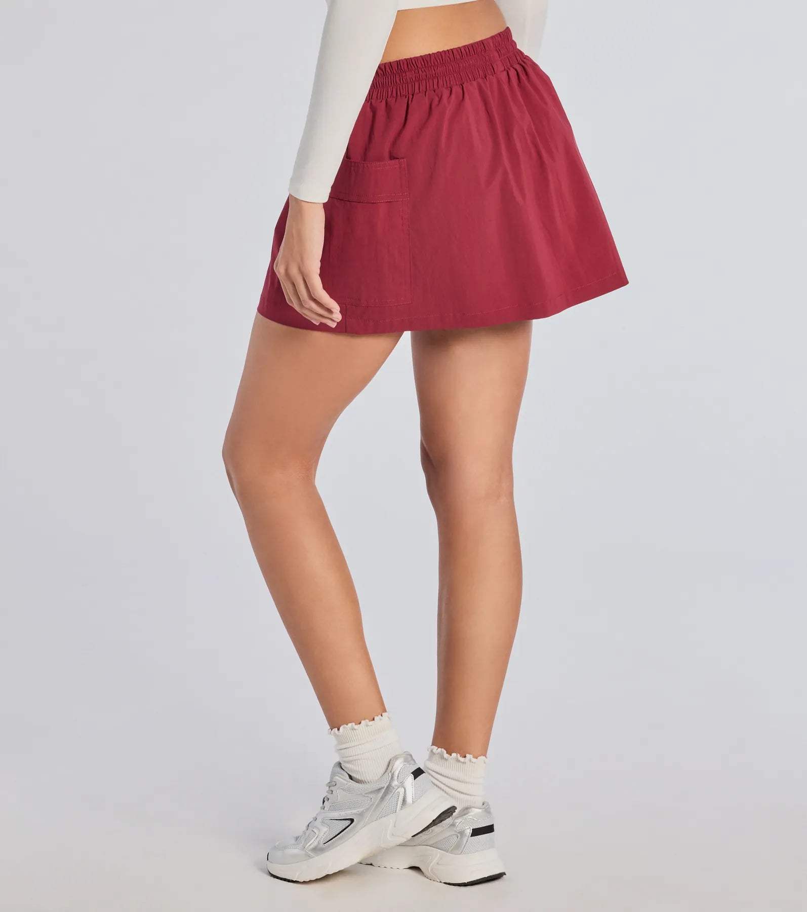 Sporty Chick High-Rise Nylon Skort