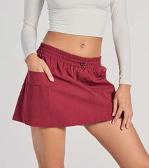 Sporty Chick High-Rise Nylon Skort