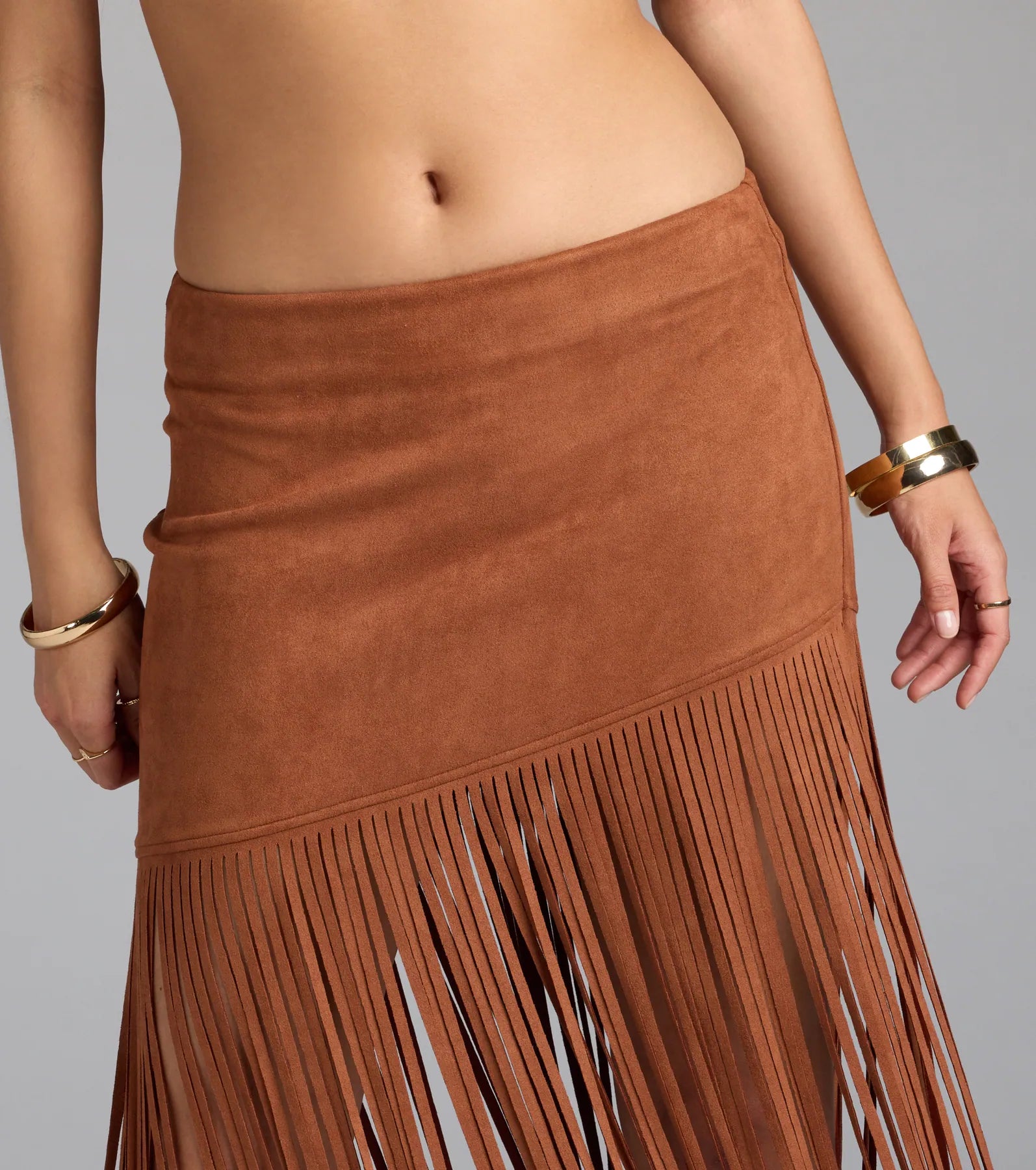 Shake It Up Fringe Maxi Skirt