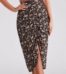 Isn't She Lovely Floral Midi Skirt
