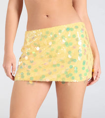 Night Moves Sequin Mini Skirt