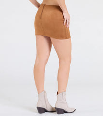 Total Charmer Low-Rise V-Waist Mini Skirt