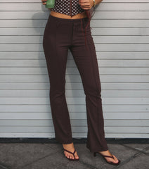 Sleek Polish High-Rise Flare Trouser Pants