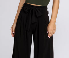 High Waist Wide Leg Trousers