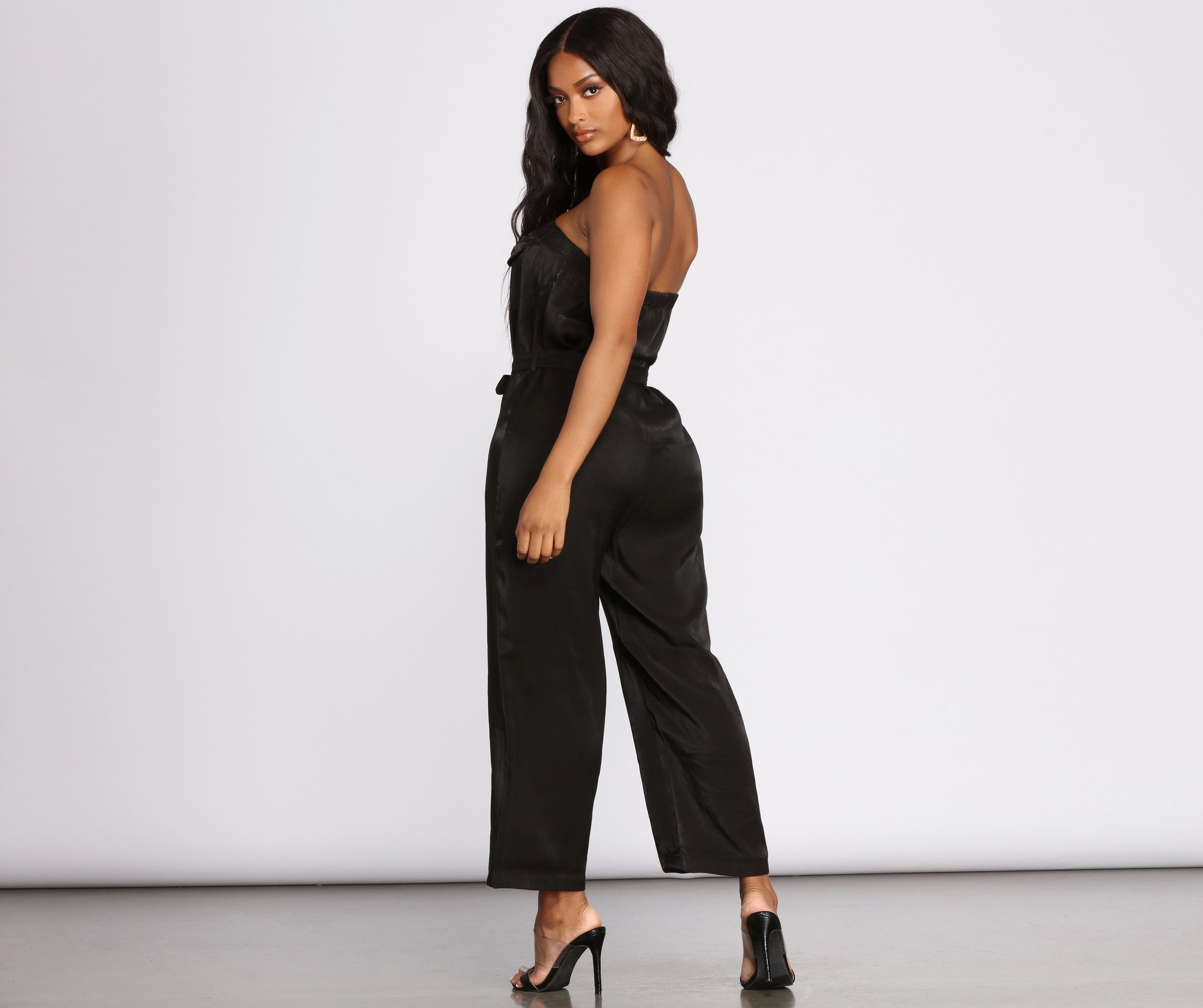 Strapless Utility Jumpsuit