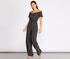 Nautical Babe Striped Jumpsuit