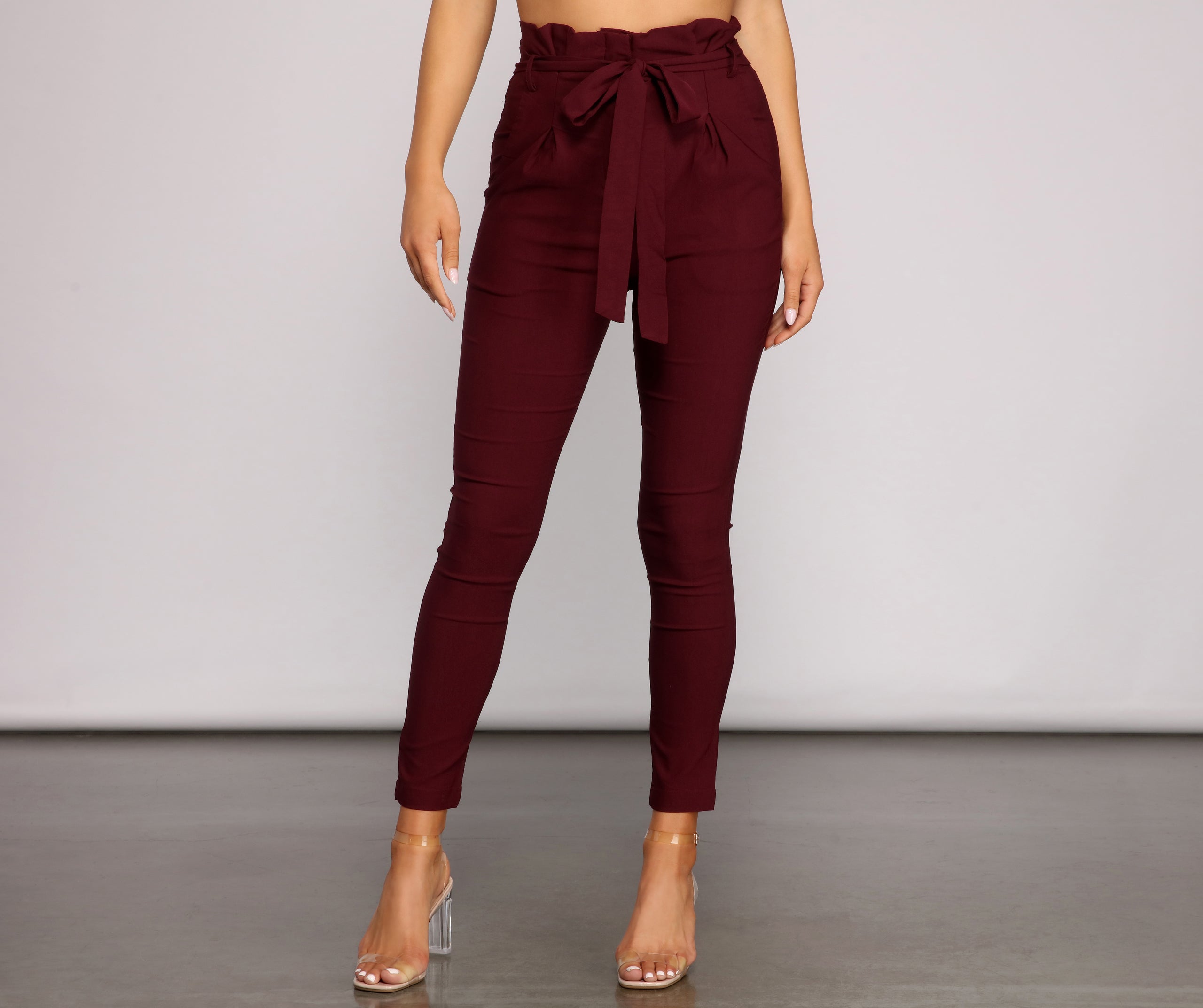 Elevated And Chic Paper Bag Pants