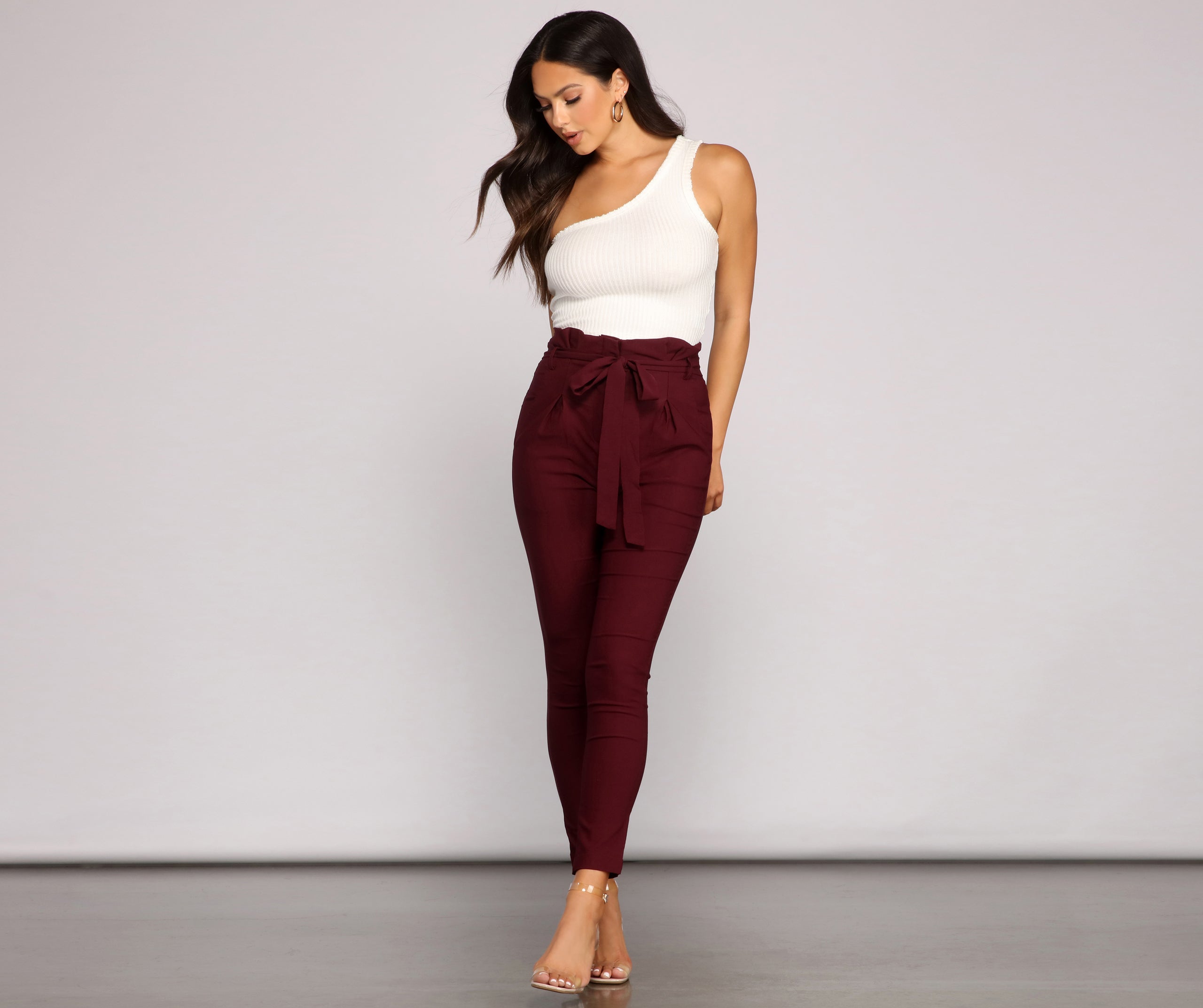 Elevated And Chic Paper Bag Pants