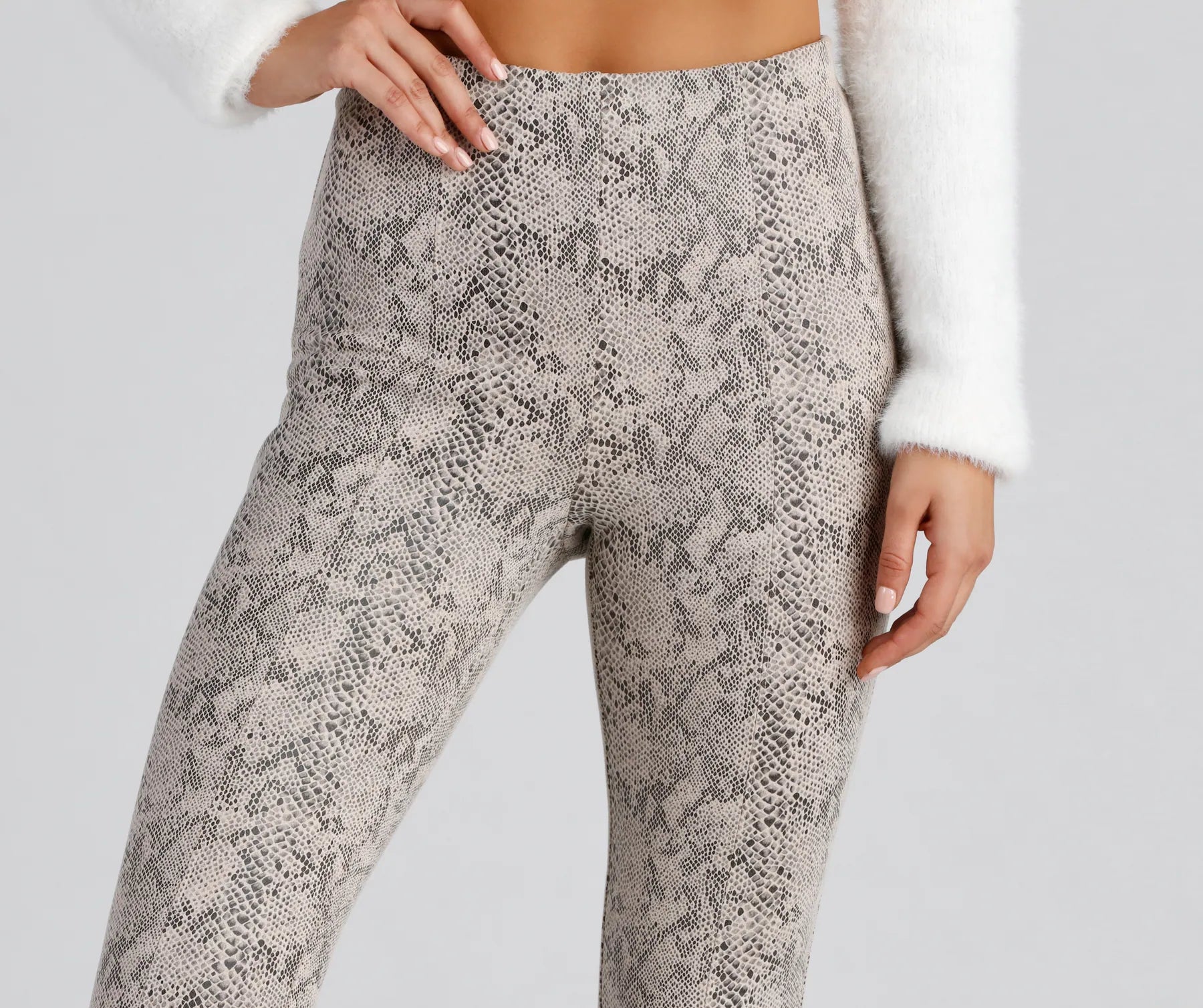 Major Sass Snake Print Skinny Pants