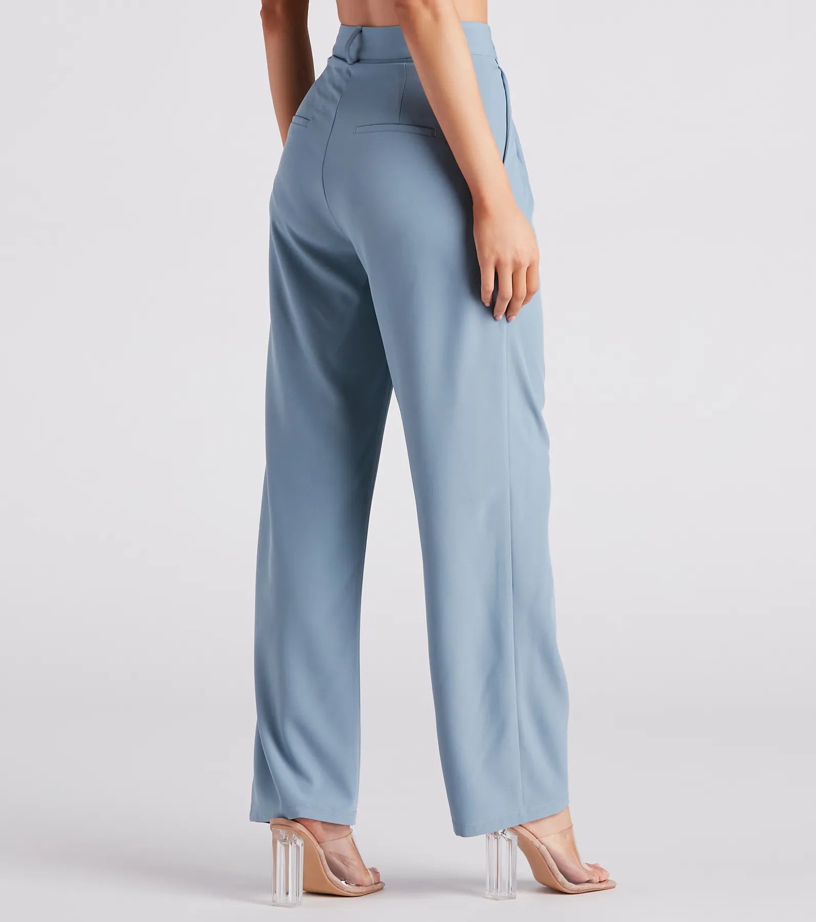Chic Crepe Boyfriend Trouser Pants