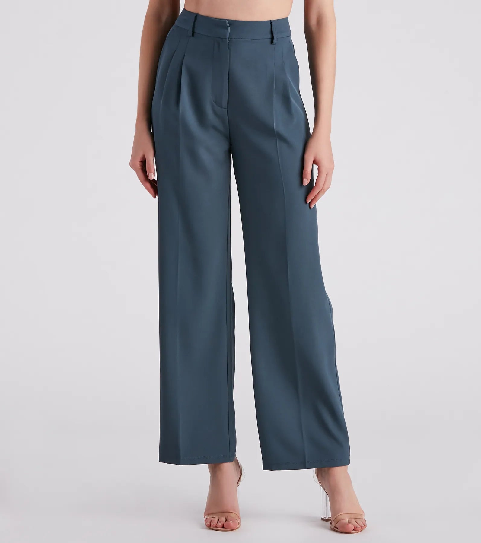 Chic Crepe Boyfriend Trouser Pants