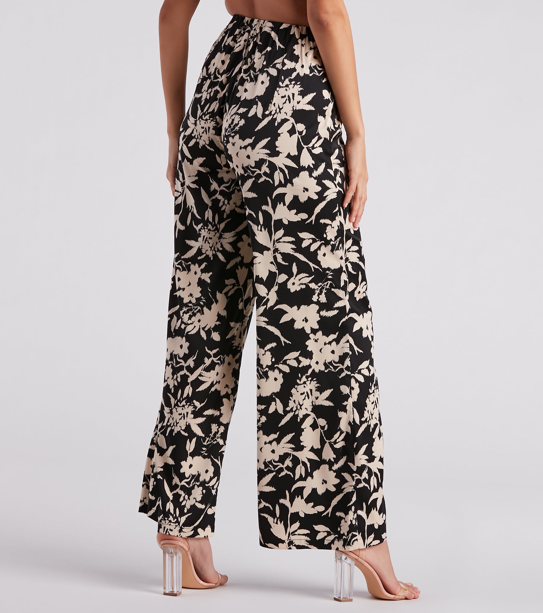 Major Muse Floral Satin Pants