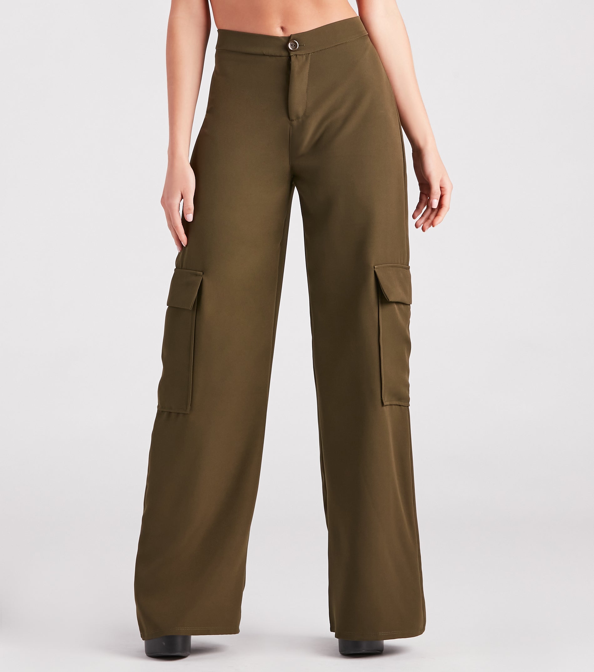 Keep It Cool Wide-Leg Cargo Trouser Pants