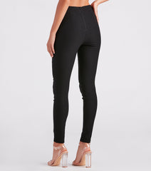 Posh Moment Cross Waist Skinny Pants