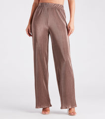 Stylish Company Pleated Wide Leg Pants