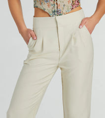 Sophisticated Moment Straight Leg Trouser Pants