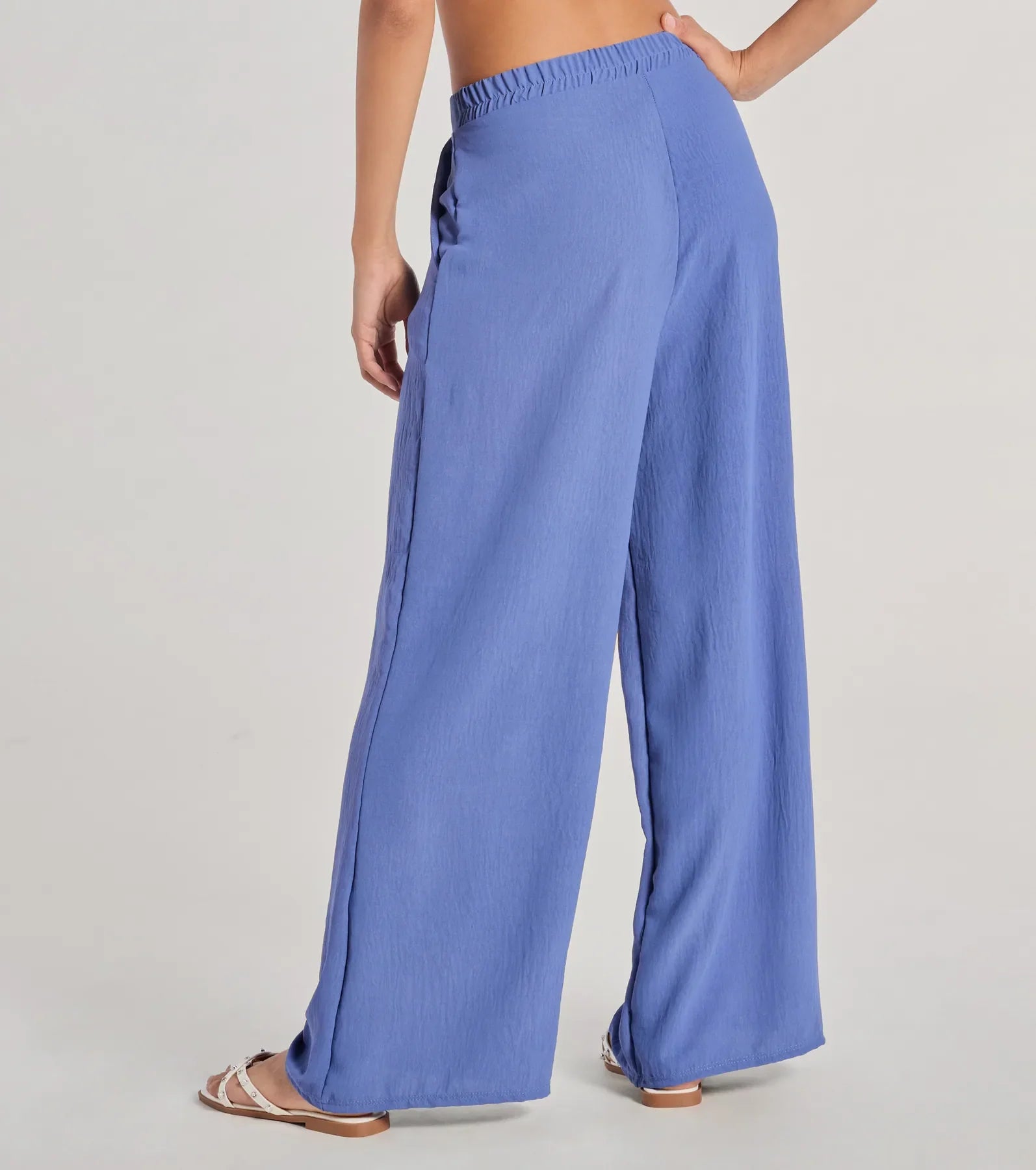 Airy Chic Woven Wide-Leg Pants
