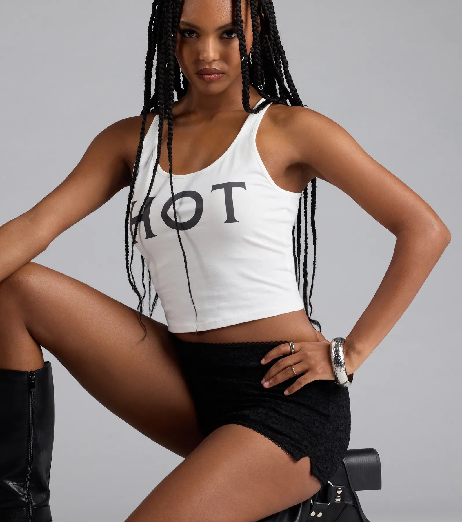 Flirty And Fab Lace Hot Shorts