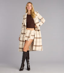 Check Please Plaid Mini Skort