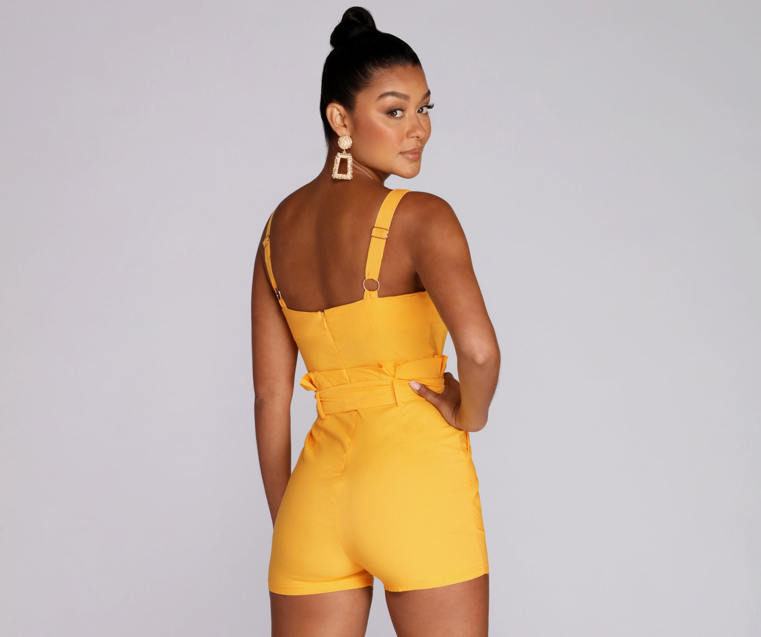 Flirt Alert Tie Waist Romper