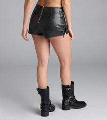 Good Girl Vibes Lace-Up Hot Shorts