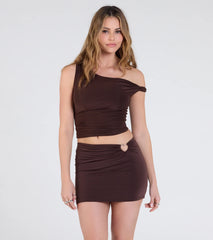 Cutie At Heart Cutout Mini Skirt