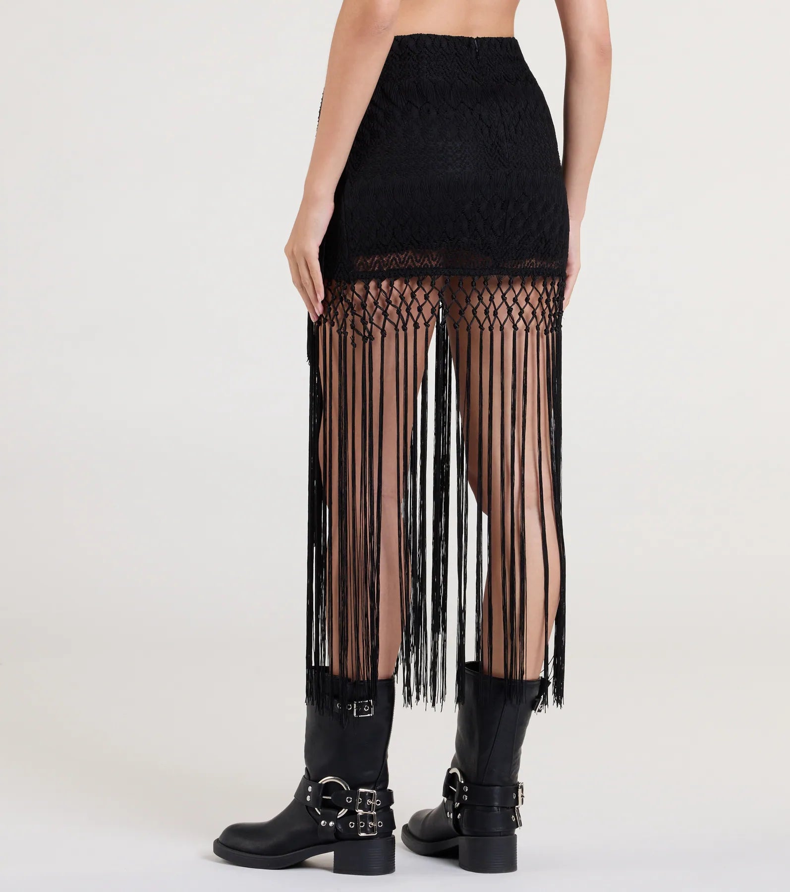Iconic Getaway Tie-Waist Wrap Fringe Skirt