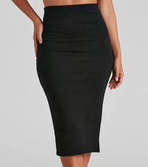 Simplicity Fitted Midi Skirt