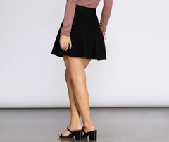 Sweater Skater Mini Skirt