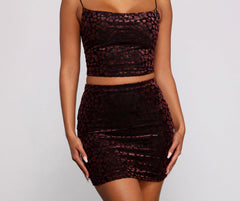 Heart Of Glam High Waist Mini Skirt