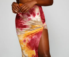 Golden Hour Tie-Dye Maxi Skirt