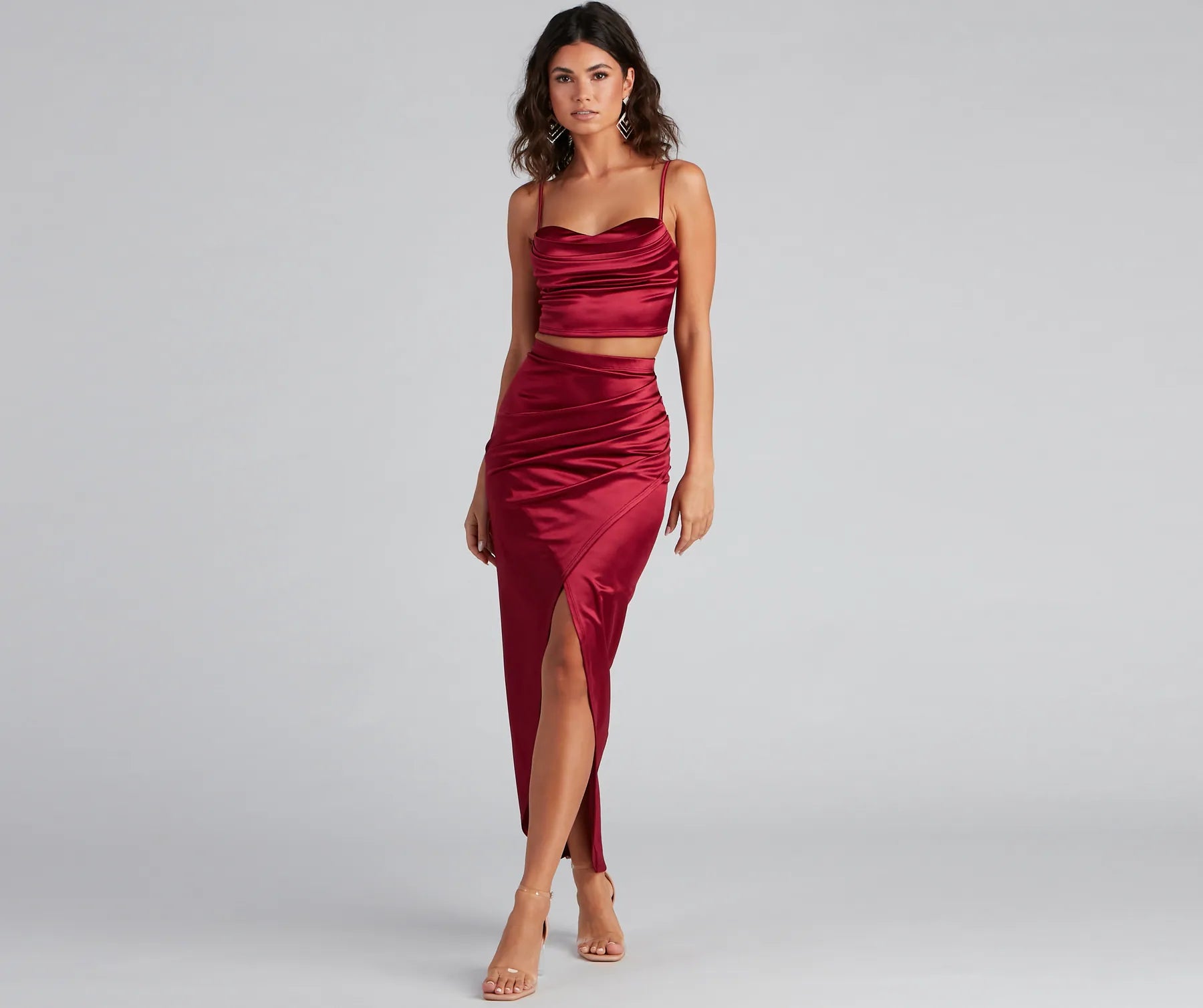 Sleek Moves Wrap Maxi Skirt