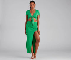 Keeping Knit Casual Maxi Skirt