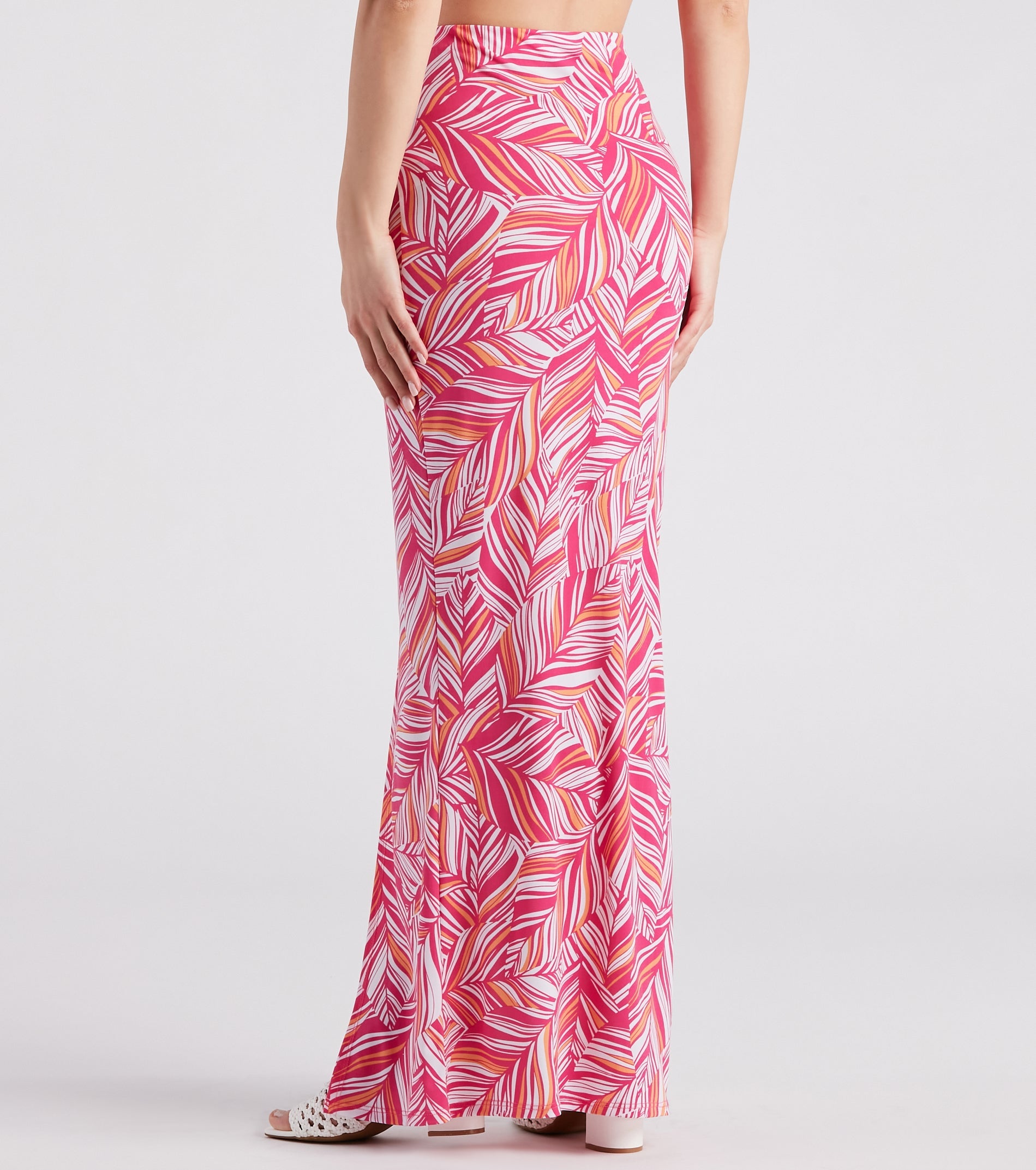 Beachside Stroll Printed Maxi Skirt