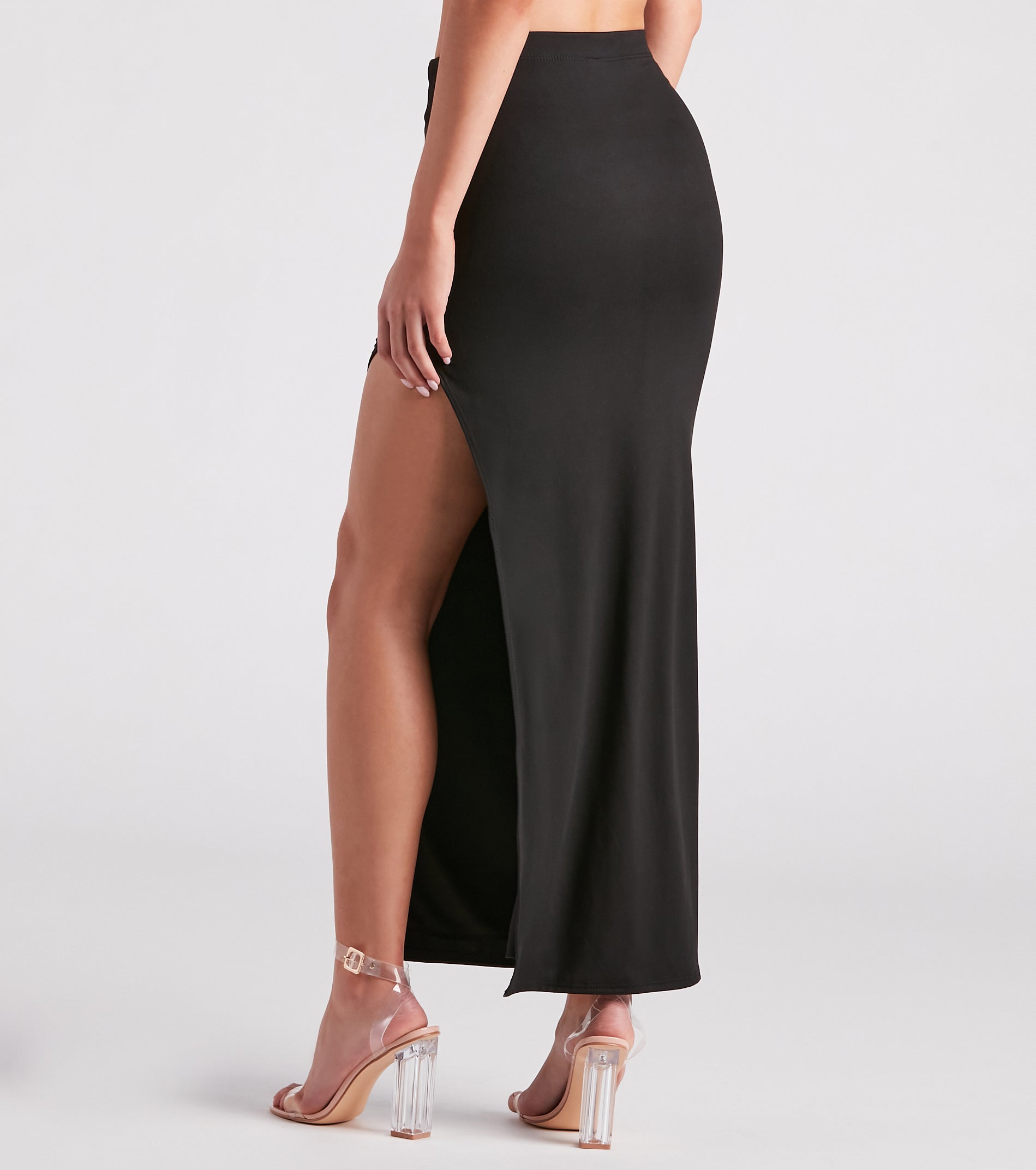 On My Mind Side Slit Maxi Skirt