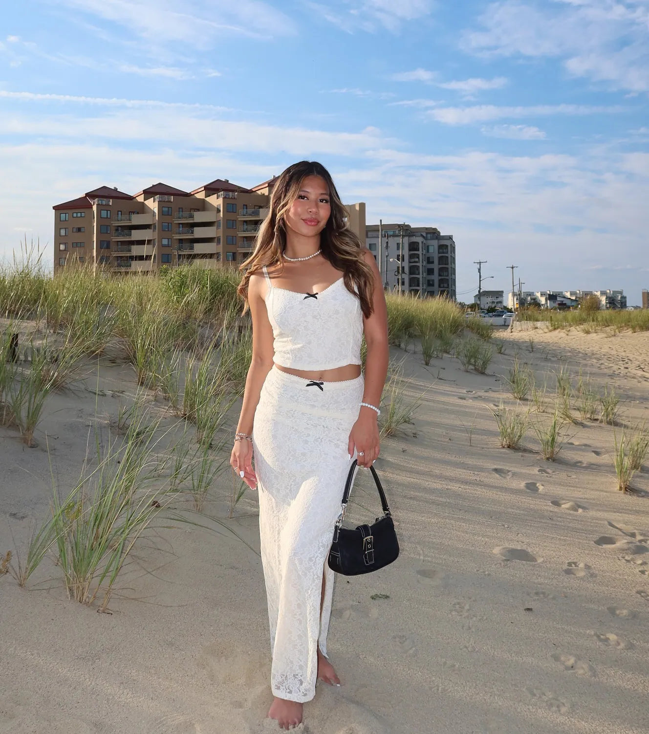 Unforgettable Dream High Rise Lace Maxi Skirt