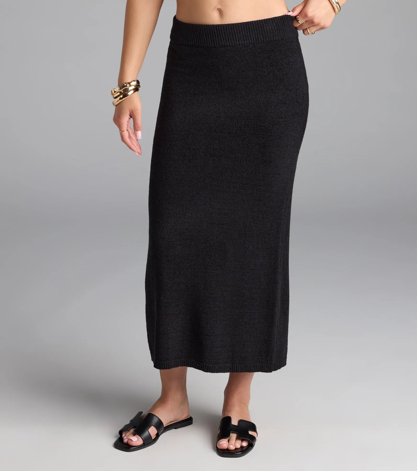 In My Feels High-Rise Midi Skirt