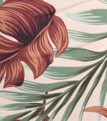 Vacay Mood Tropical Print Halter Cutout Jumpsuit