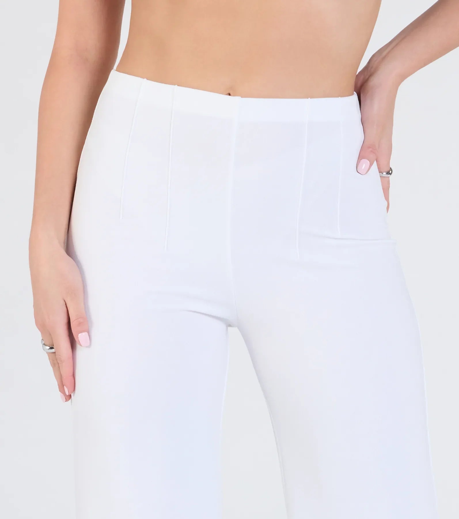 On The Go High-Rise Crepe Trouser Pants