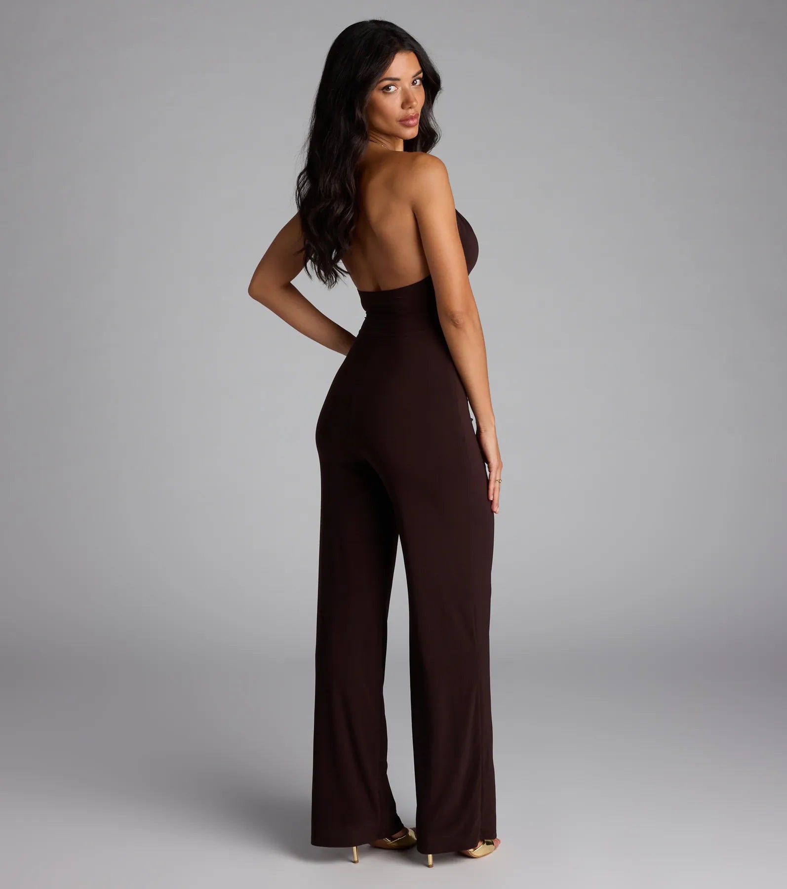 Sleek And Sultry Halter Jumpsuit