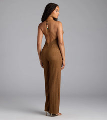 Make A Statement Strappy Open Back Jumpsuit