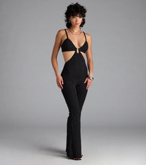 Being Sultry Cutout Wide-Leg Jumpsuit