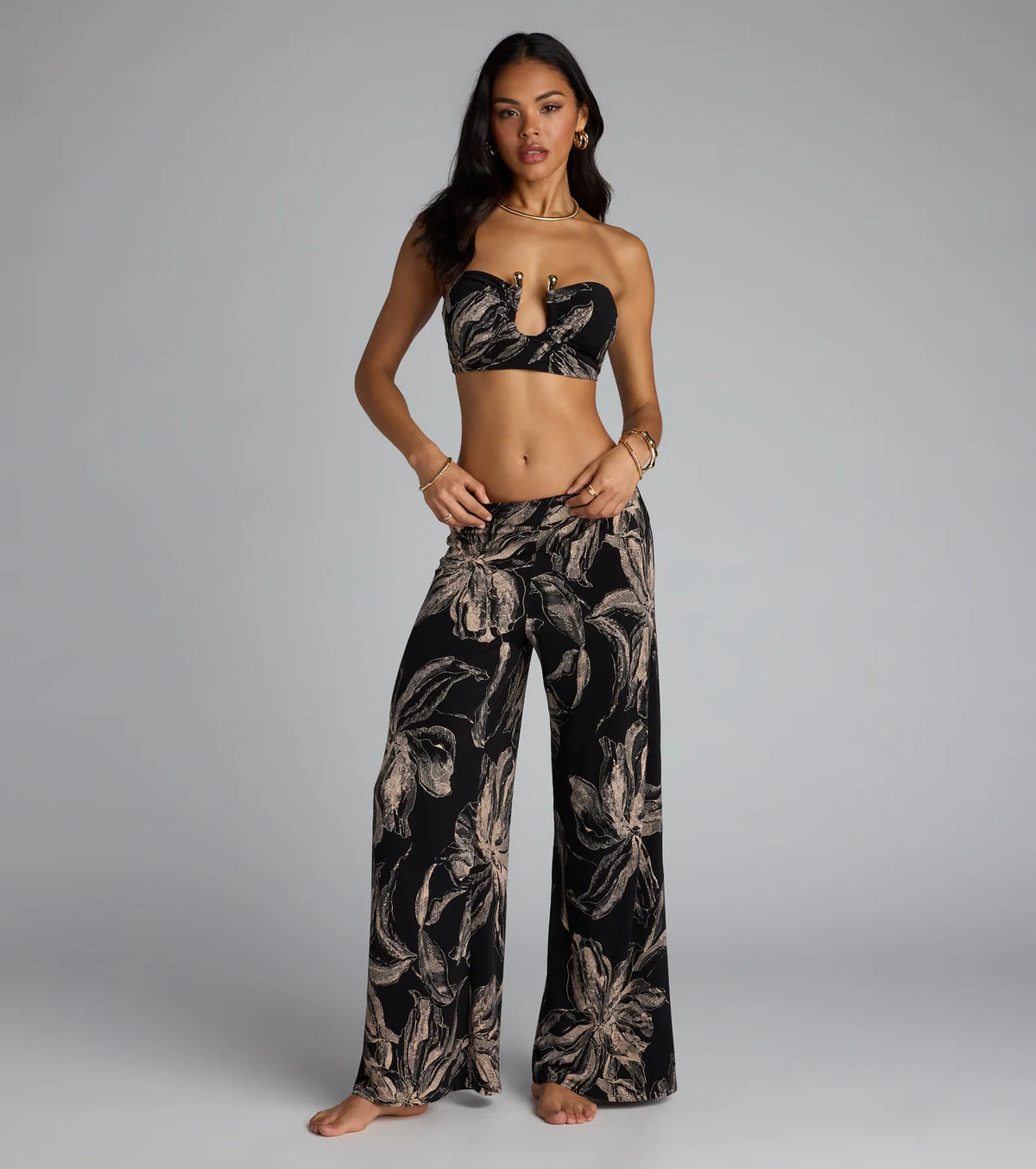 Golden Hour Wide Leg Pants Energy