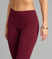 Chill Time Rib Knit Flare Pants