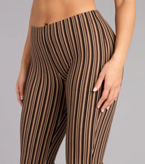 Retro Remix Striped Flare Pants