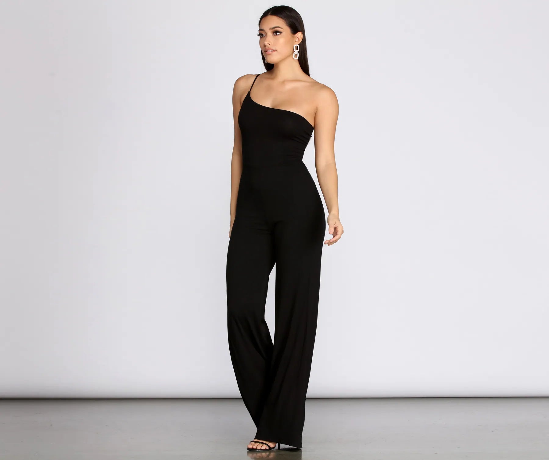 Done In One Shoulder Jumpsuit