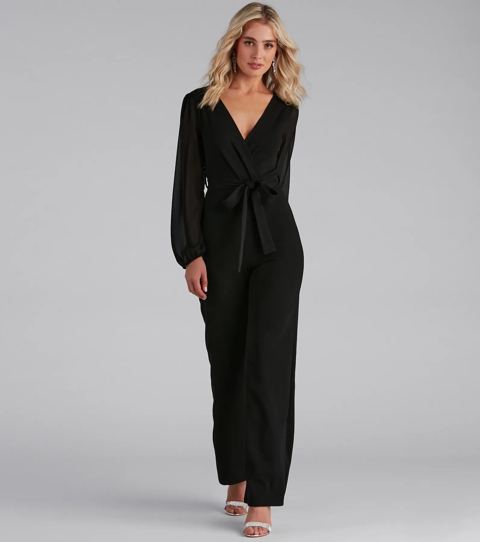 Perfectly Posh Tie-Waist Jumpsuit